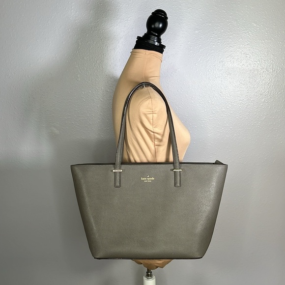 kate spade Handbags - Kate Spade Cedar Street Tote Grey Saffiano leather | Work travel Shoulder Purse